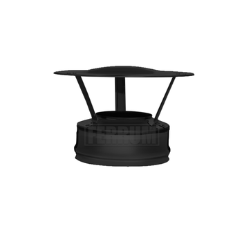 Оголовок зонт (430/0,5 мм) Ф115/200 эмаль черная
