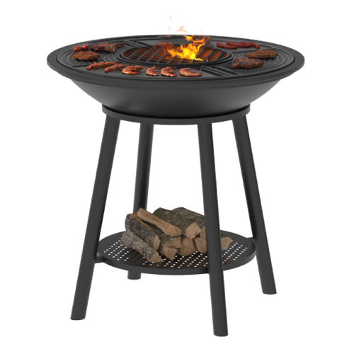 Чугунный Fantastic Grill Везувий Ф700 Престиж (чаша+подставка престиж+плита Gurman Ф700+крышка)